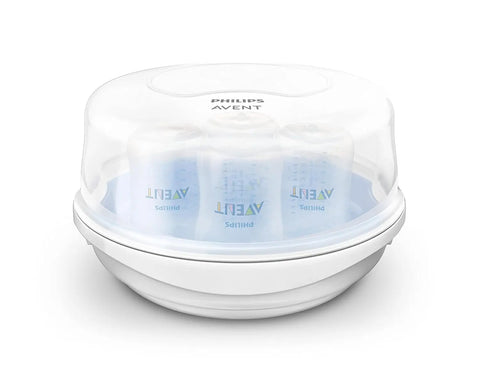 Philips AVENT Microwave Steam Sterilizer for Baby Bottles, Pacifiers, Cups and More, SCF281/05 Phillips Avent