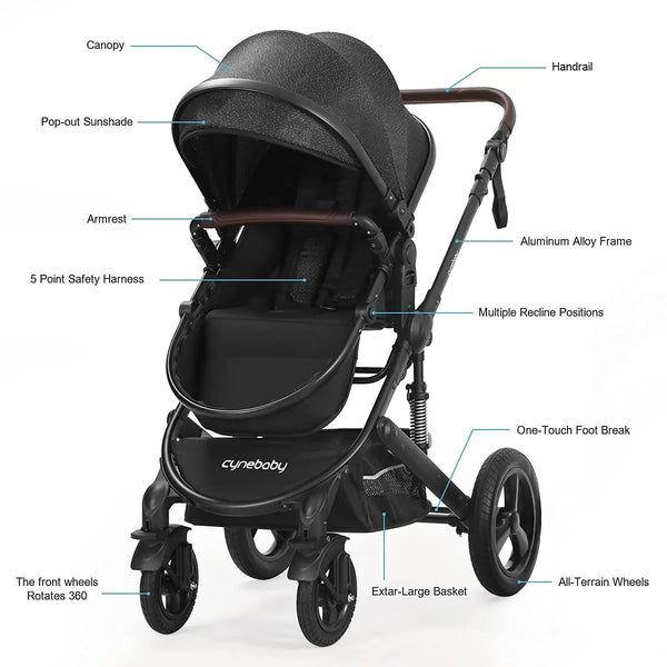 cynebaby stroller car seat Newborn Infant Toddler Baby Stroller