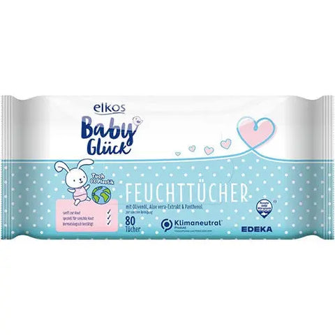 Elkos Baby Gluck Wipes 80 pcs Baby Bamboo