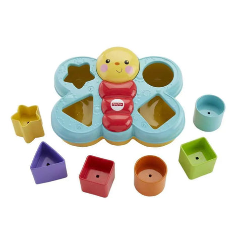 Fisher-Price Butterfly Shape Sorter, baby blocks activity toy for ages 6 months and older Fisher-Price