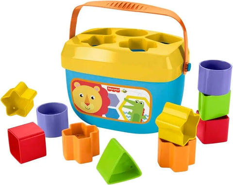 Fisher-Price Stacking Toy Baby's First Blocks Set of 10 Shapes for Sorting Play for Infants Ages 6+ Months Fisher-Price