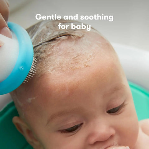 Frida Baby The 3-Step Cradle Cap System | DermaFrida The FlakeFixer | Sponge, Brush, Comb and Storage Stand for Babies with Cradle Cap frida baby
