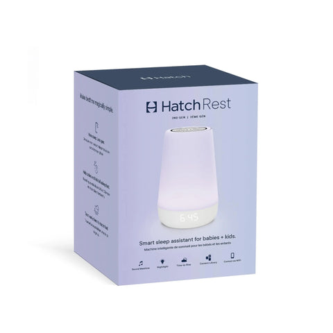 Hatch Rest Baby Sound Machine, Night Light | 2nd Gen | Registry Essential, Sleep Trainer, Routine Builder, Time-to-Rise Alarm Clock, White Noise Soother, Nursery Stories, Toddler Kids Bedroom (Wi-Fi) Baby Bamboo