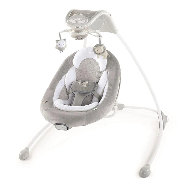 Ingenuity InLighten Baby Swing Cool Mesh Fabric, Vibrations, Swivel