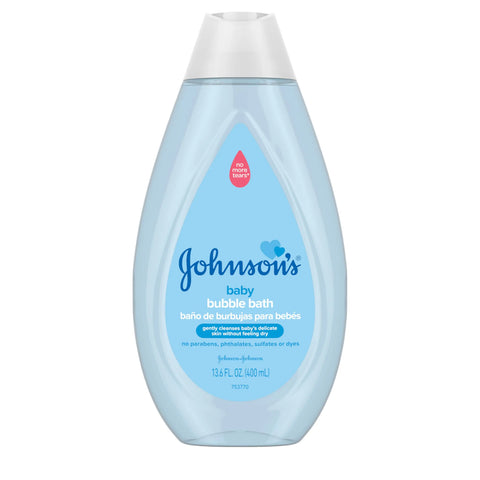 Johnson's Baby Bubble Bath for Gentle Baby Skin Care, Paraben-Free, Pediatrician-Tested, Hypoallergenic, Tear-Free, Dye-Phthalate & Sulfate-Free Baby Bamboo