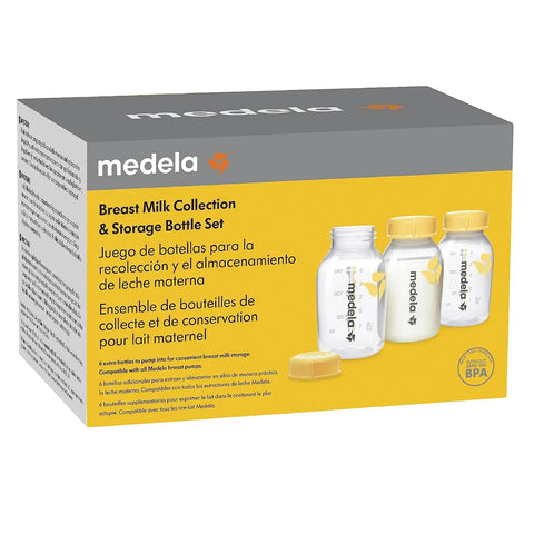 Medela Breast Milk Collection and Storage Bottles, 6 Pack, 5 Ounce Breastmilk Container, Compatible with Medela Breast Pumps and Made Without BPA medela