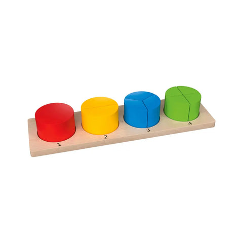 Playtive Wooden Circle Geometric Puzzle Baby Bamboo