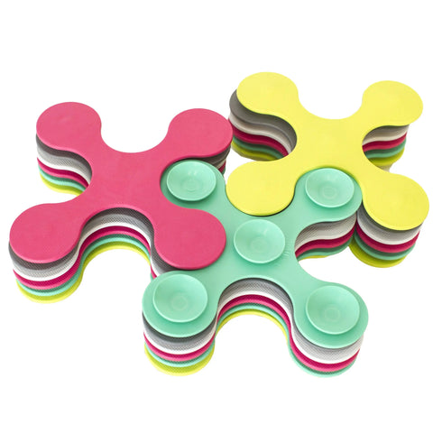Prince Lionheart Bath Mat for Tub Baby Kids Fun Bath Puzzle Anti-Slip Waterproof Shower Mat with Suction Cups (18pcs) Baby Bamboo