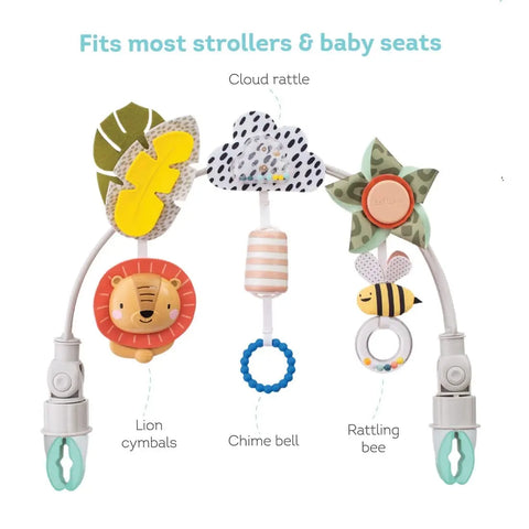 Taf Toys Savannah Adventures Arch | Activity Arch with Fascinating Toys, Stimulates Baby’s Senses & Motor Skills Development Baby Bamboo