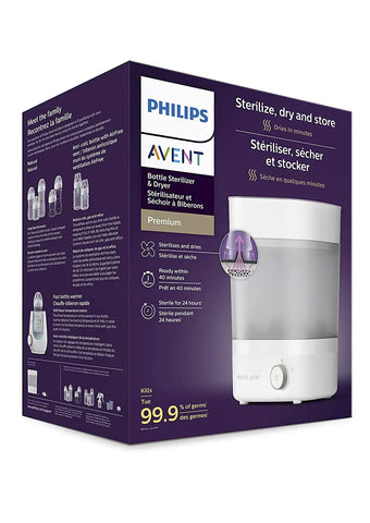 Philips AVENT Premium Baby Bottle Sterilizer with Dryer, SCF293/00 - Baby Bamboo