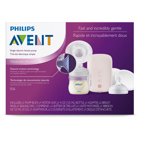 Philips Avent Single Electric Breast Pump Advanced with Natural Motion Technology, Phillips Avent