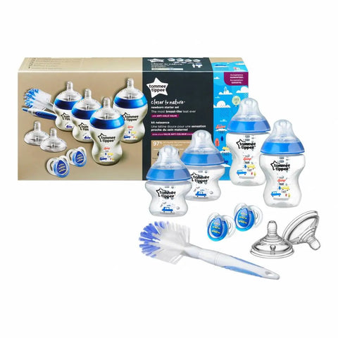 TOMMEE TIPPEE Newborn Bottle Starter Set Boy - Baby Bamboo