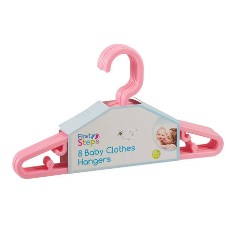 First Steps Baby Clothes Hangers count 8, pack1 - Baby Bamboo