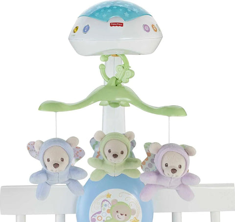 Fisher-Price Baby Crib Toy, 3-in-1 Projection Mobile, Butterfly Dreams Sound Machine with Light Projection for Newborn to Toddler - Baby Bamboo