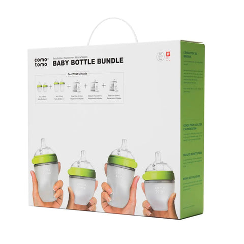 Comotomo Baby Bottle Bundle (7 Piece Set) - Baby Bamboo