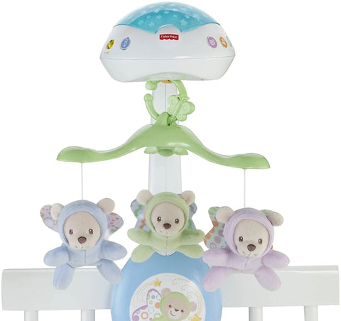 Fisher-Price Baby Crib Toy, 3-in-1 Projection Mobile, Butterfly Dreams Sound Machine with Light Projection for Newborn to Toddler - Baby Bamboo
