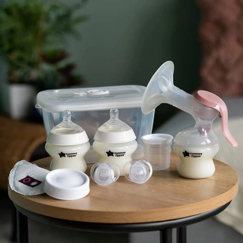 NatureBond Silicone Breast Pump with lid, Stopper, Strap, Pouch.  Breastfeeding Essential Premium All in 1 Set. 3.4oz 100ml (Premium  All-in-ONE) : Baby 