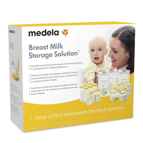 Medela Breast Milk Storage Solution Set, Breastfeeding Supplies & Containers, Breastmilk Organizer, Made Without BPA - Baby Bamboo