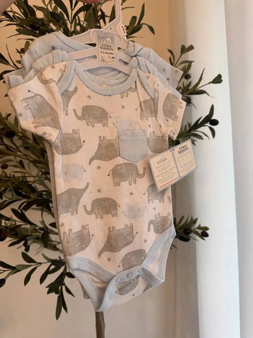 Baby Boy 3-Pack Bodysuit Set Baby Bamboo