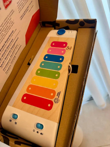 Baby Einstein Magic Touch Xylophone Wooden Musical Toy with Lights, Ages 12 months + Baby Bamboo