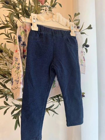 Baby Girl Floral Jacket, T-Shirt, and Jeans Set Baby Bamboo