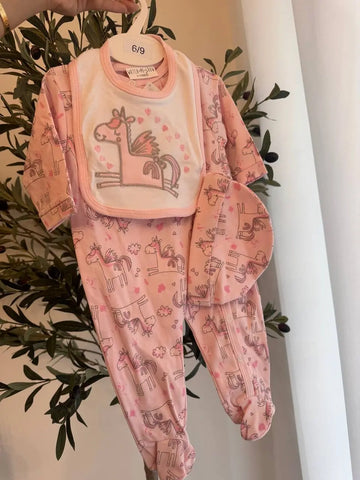 Baby Unicorn Print Sleepwear Set (Newborn to 9 Months) Baby Bamboo