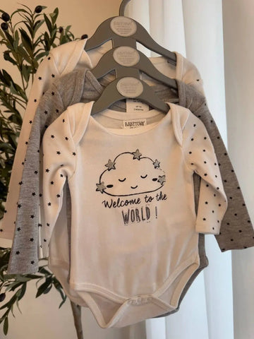 BabyTown 3 Bodysuits Baby Bamboo