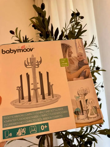 Babymoov Compact Drying Rack for Baby Bottles Baby Bamboo