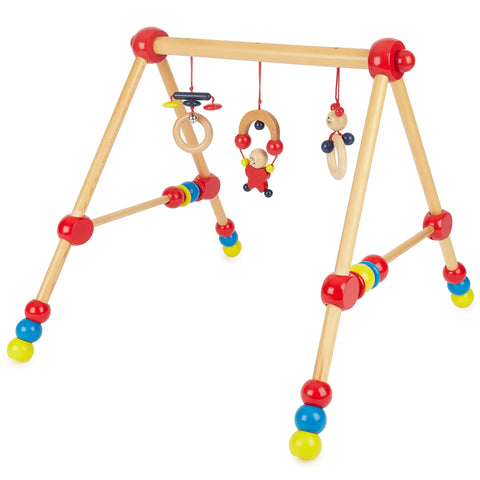 Bieco Play Trapeze Height Adjustable Play Arch Baby Wooden Pla Baby Bamboo