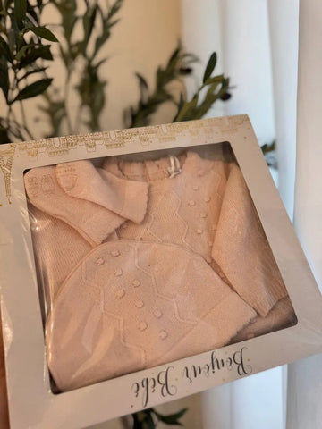 Bonjour Bebe 4 Piece Set, Pink Baby Bamboo