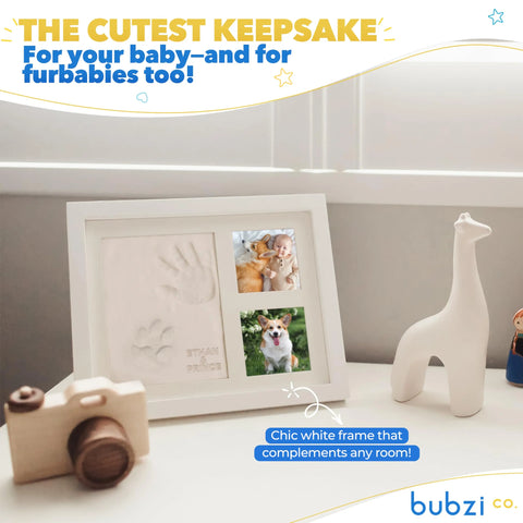 Bubzi Co Baby Footprint Kit, Baby Foot and Hand Print Kit Baby Bamboo