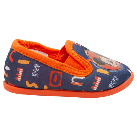 Elasticated low slippers with Mickey Disney badge - Baby Bamboo