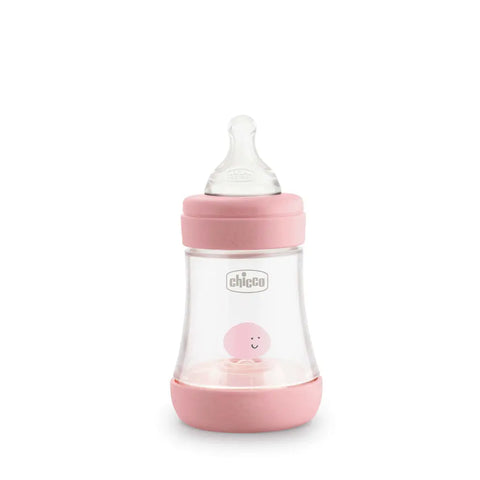Chicco Perfect 5 Wide-neck Baby Feeding Bottle 150ml - 0M+ - For Girls Baby Bamboo
