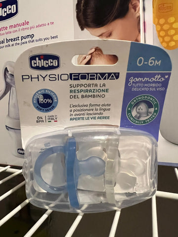 Chicco PhysioForma Blue Gummie 0-6Months Pack 2 Pieces Baby Bamboo