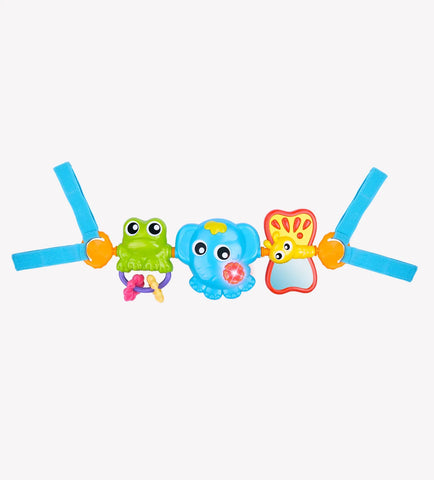 Playgro Travel Trio Musical Pram Tie REFRESH - Baby Bamboo