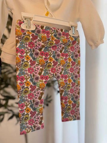 Dunnes Floral Sweat Set, 0-3M Baby Bamboo
