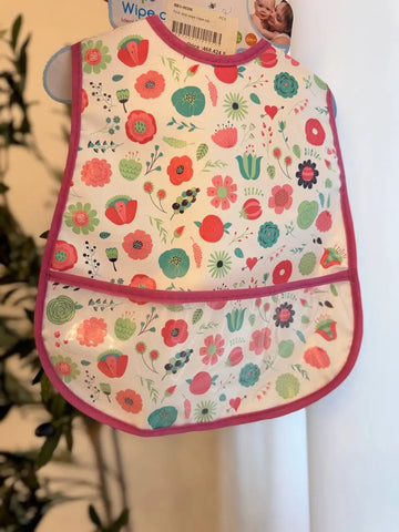 First Steps Wipe Clean Bib Baby Bamboo