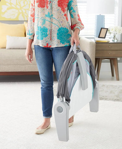 Fisher-Price Baby Portable Bassinet and Play Space On-the-Go Baby Dome with Developmental Toys and Canopy, Windmill Fisher-Price