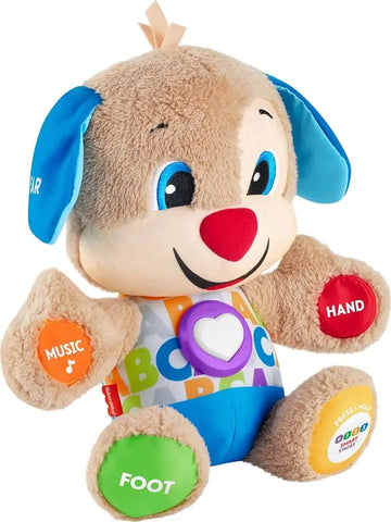 Fisher-Price Baby & Toddler Toy Laugh & Learn Smart Stages Puppy Musical Plush with Lights & Phrases for Infants Ages 6+ Months Fisher-Price