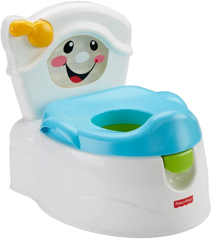 Fisher-Price Toddler Toilet Learn-to-Flush Potty Training Seat with Lights Sounds Phrases and Removable Potty Ring Baby Bamboo