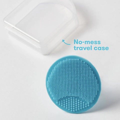 Frida Baby DermaFrida The SkinSoother Baby Bath Silicone Brush| Baby Essential for Dry Skin, Cradle Cap and Eczema (2 Pack) frida baby