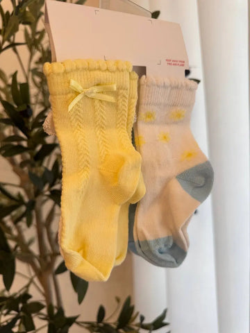 George Baby Girl 4 Pack Socks (3-6M) Baby Bamboo