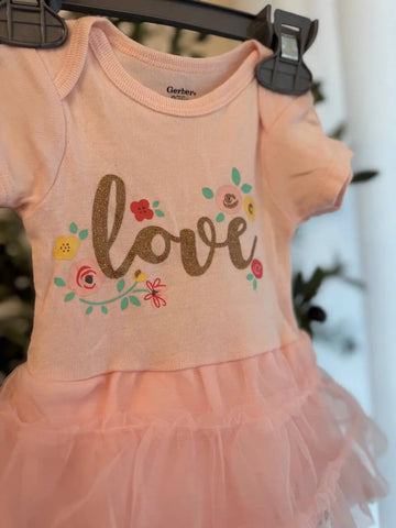 Gerber Baby Girl Love Dress Baby Bamboo