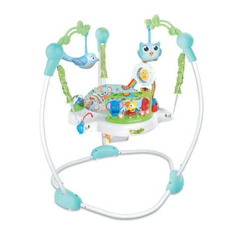 Tiibaby - Baby Jumper with Music & Lights - Blue/Green Baby Bamboo
