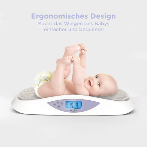 Hubble Connected Grow Smart Digital Baby Scales for Newborn and Infants Baby Bamboo