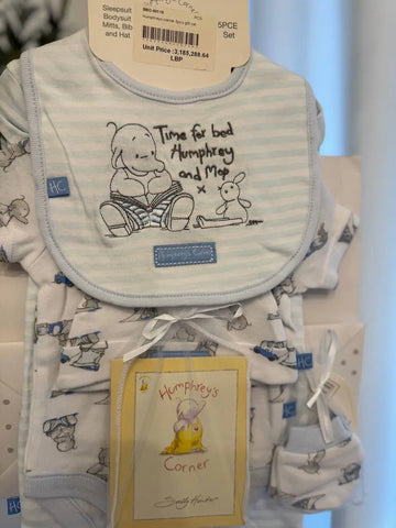 Humphrey's Corner 5 Piece Blue Set Baby Bamboo