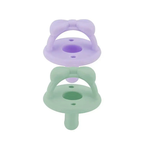 Itzy Ritzy Sweetie Silicone - Soother Pacifier - 2pk Baby Bamboo
