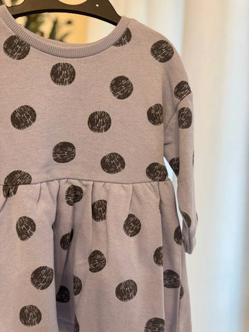John Lewis Dotted Dress, 3-6M Baby Bamboo