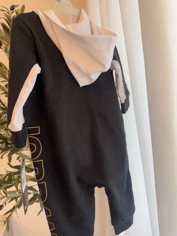 Jordan Overall, Black 6M Baby Bamboo
