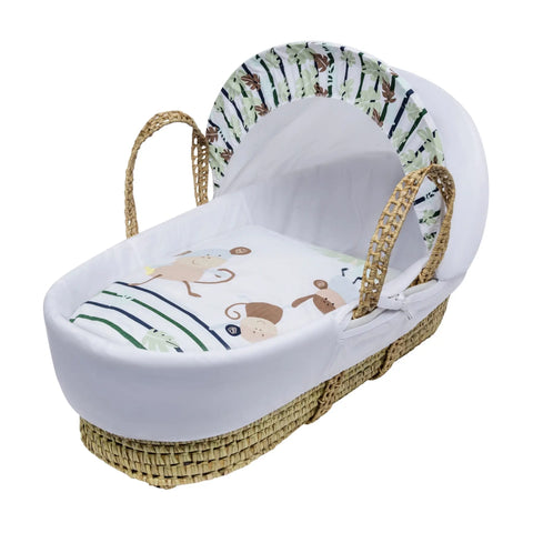 Kinder Valley Cheeky Monkey Palm Moses Basket Baby Bamboo